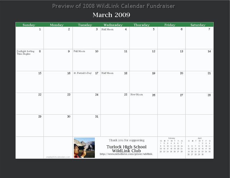 layout.jpg - General layout of the montly calendar.