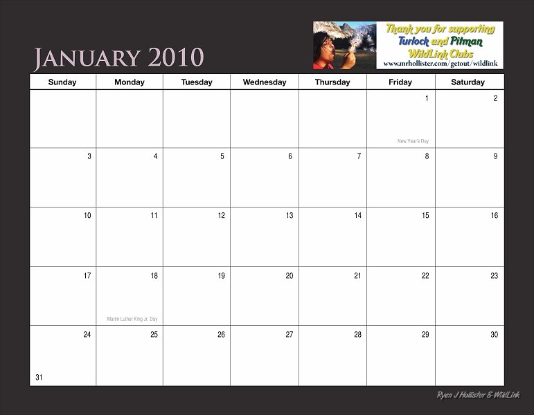2010_Month_Jan.jpg - Sample of the actual calendar dates.