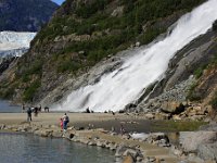 The falls were amazingly loud and fierce, but easy to walk right next to without fear.  So cool.