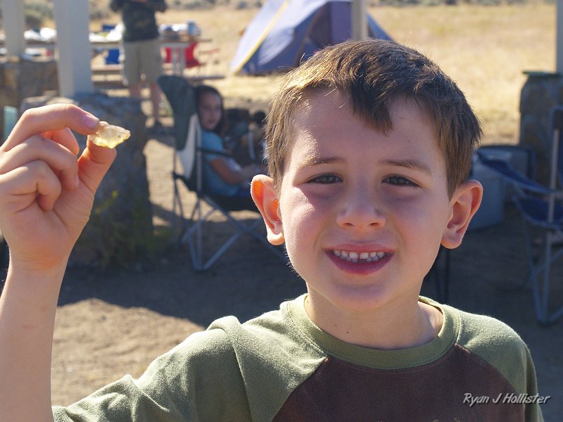 _7190330.JPG - James shows off his morning find.