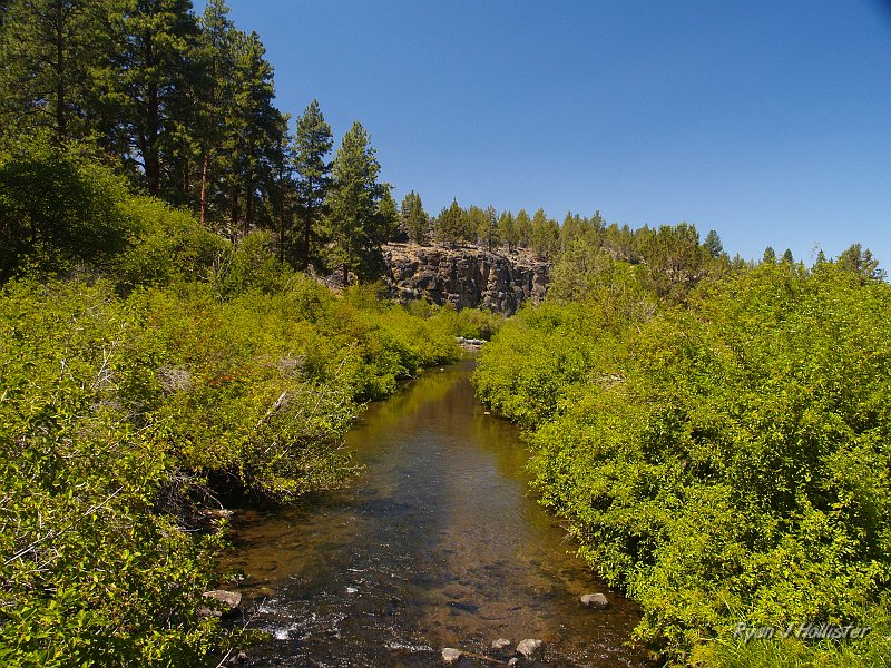 _7190334.JPG - The river ran through a neat little canyon composed of basalt walls.  The picnic area is about 1/2 mile from the highway and was a pleasant surprise.  To see the rest of the day's adventures check out the Crater Lake photos.