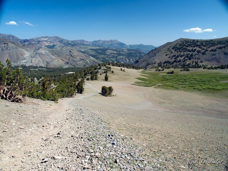 20090810_high_emigrant_lake_0171.jpg - Fifteen minutes into the hike, the view north towards Leavitt Meadows is prety nice.