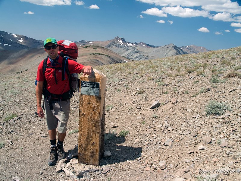 20090810_high_emigrant_lake_0179.jpg - The entrance into the Emigrant Wilderness.  This section was added to the wilderness in the mid-80's after the tungsten mining equipment was removed by Forest Servise Helicopters.  Beyond this sign foot & pack traffic are all that are permitted.