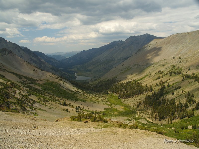 20090810_high_emigrant_lake_0203.JPG - Another view of Kennedy Lake and the canyon one could drop down cross-country to get there.