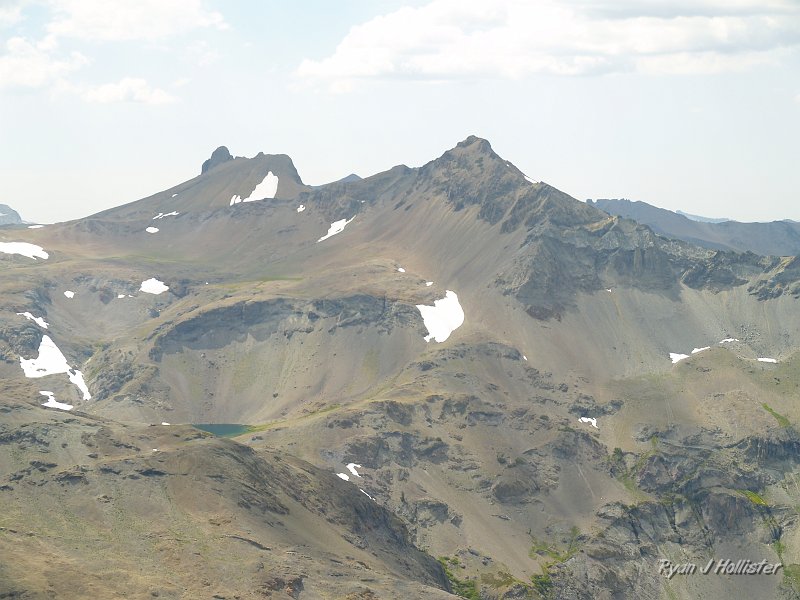 20090810_high_emigrant_lake_0215.JPG - A look due west at Lost Lake with Molo Mountain the peak in the center of the photo.   We thought we might make it to this lake on our day of exploration, but blisters eventually dissuaded us from making the two mile trek.