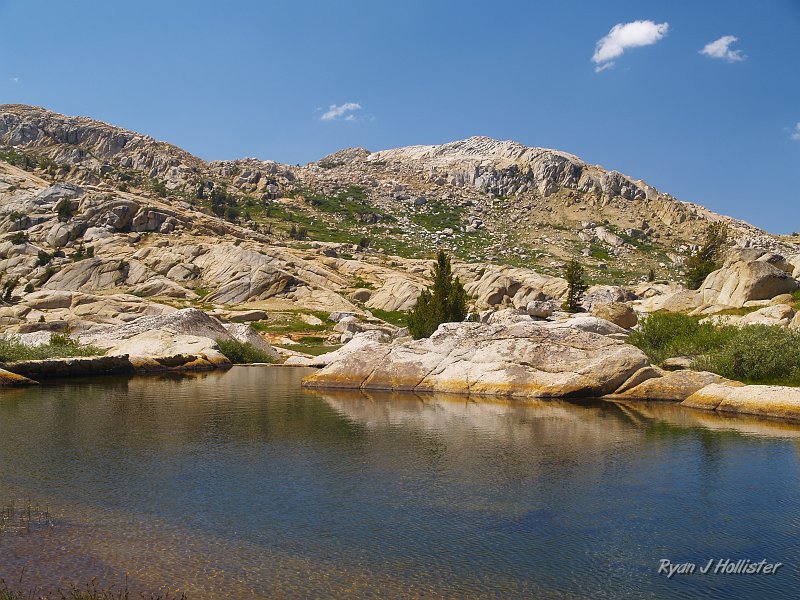 20090811_high_emigrant_lake_0103.JPG - Here's the outlet area & dam of Emigrant Meadow Lake.
