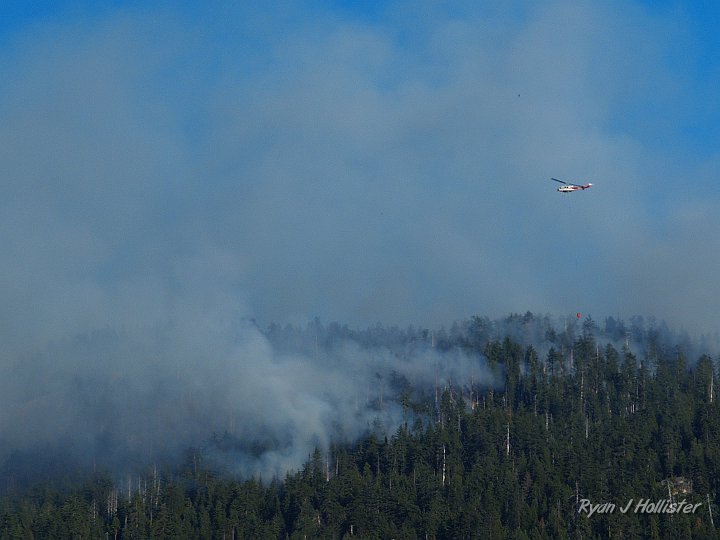 _7010134.JPG - On the way out of Yosemite Valley up to Crane Flat, we witnessed a CDF copter delivering its water to the fire.