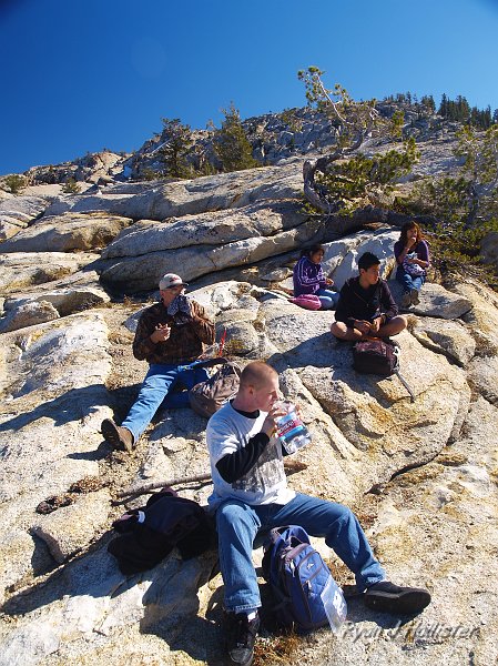 20091031_wildlink_BurstRock_0601.JPG - Mark didn't die of thirst on this hike.