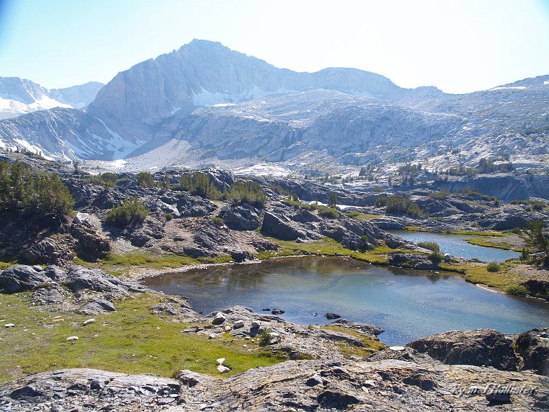 20090816_20_Lakes_Basin_0348.JPG - Small lakelettes with North Peak in the distance.