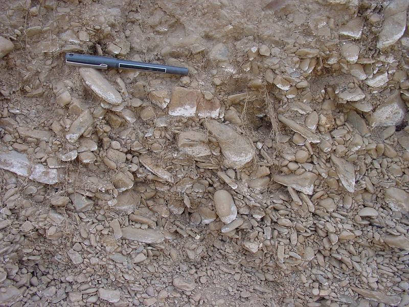 DSC00260.JPG - Where did this depostited gravel and clasts originate?