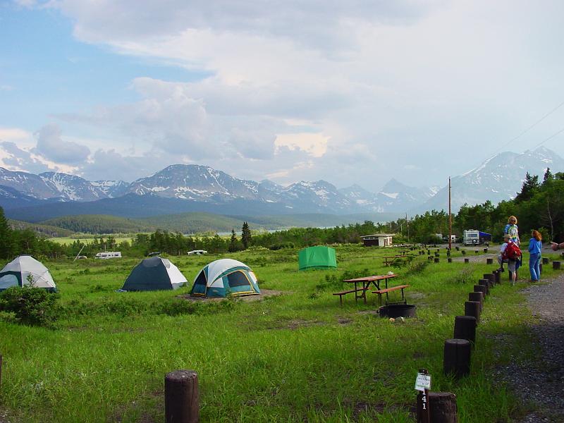 DSC00285.JPG - This was our campsite for the night.  We had to be REALLY careful not to leave food behind for the grizzly bears to find.  The smallest scent in your tent might invite a bear in to rip your lips off.