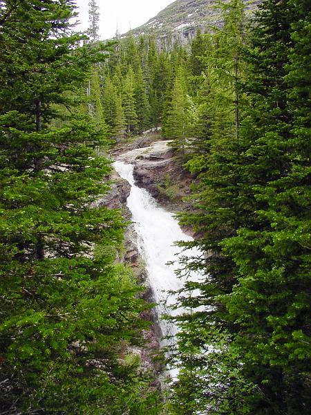 DSC00315.JPG - Ptarmigan Falls, as seen through the trees.