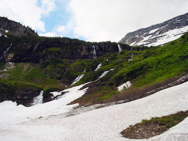 DSC00330.JPG - Here's why so many people like Going to the Sun Road... WATERFALLS EVERYWHERE!