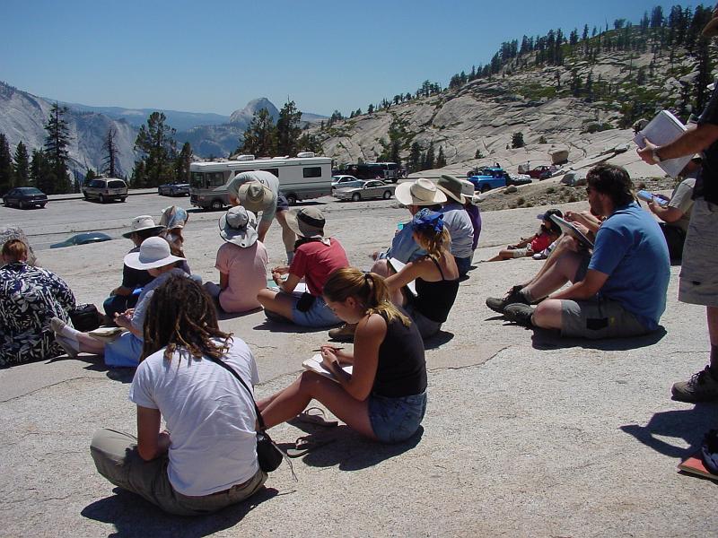 DSC00717.JPG - Olmstead Point in Yosemite.  Time to learn about the glaciers that shaped Yosemite.