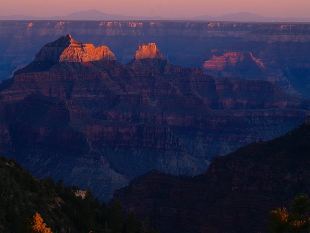 _6182810.JPG - I was tired after a long day of hiking, exploring and told Laura I wouldn't run off to take any photos.  Then this light hit, and I ran as fast as I could to the edge of camp in order to capture this image.  I really love this sunset shot.