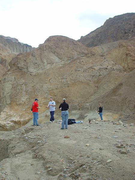 081.jpg - These second year students are collecting data for a long study on the erosion rates of the canyon.