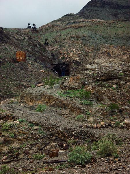 168.jpg - This is what's left of the ore-tram.  The mine was a mile up the hill and from 1911 to 1916, ore was shipped down the tram to produce nearly $750,000 in gold.