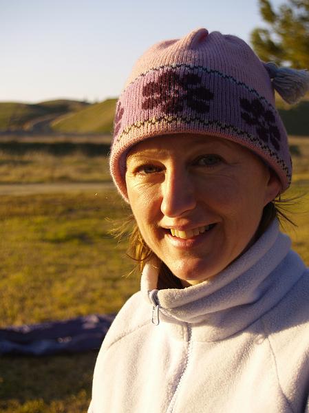 _2170684.JPG - Laura looks cute in the sunrise light