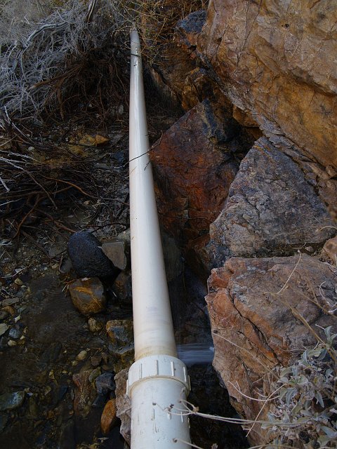 _2150564.JPG - The habitation known as Panamint Springs gets it water from Darwin Falls by piping it above ground for what must be 6 or seven miles.  They sprung a leak here.