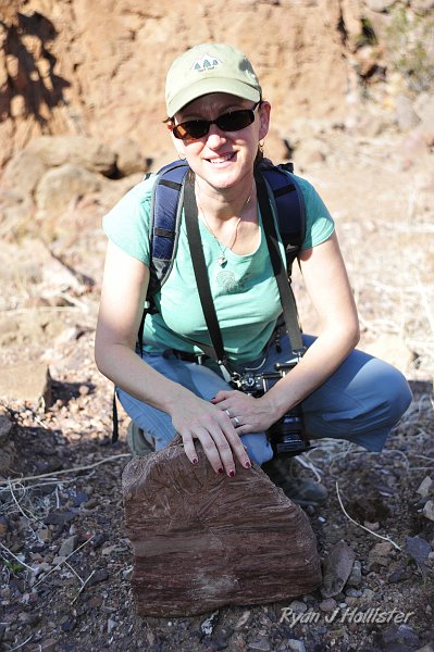 _DSC0123.JPG - Laura with her prized find.