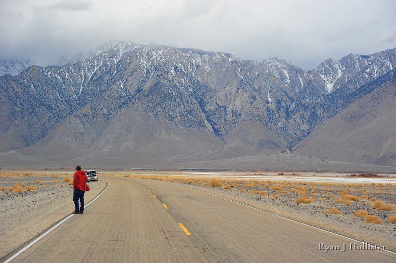RJH_7865.JPG - Benny Hill Part II.  Garry waits for the crew to catch-up while he looks back on the Eastern Sierra fault scarp.