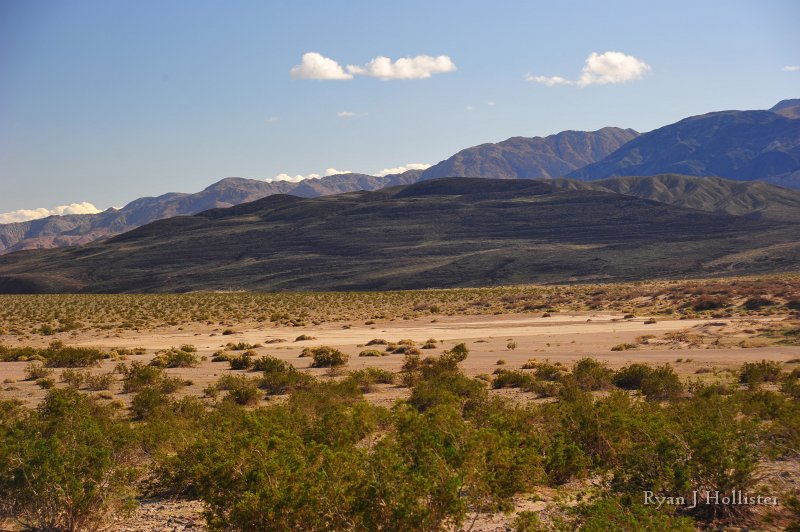 RJH_7928.JPG - The lighting to date of Shoreline Butte.  The horizontal lines on the hill are shoreline remnants of the Ancient Lake Manly which reached depths of over 600ft and lengths of 80 miles.