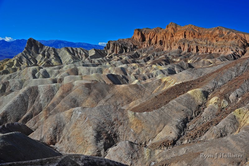 RJH_8105.JPG - The lake sediments of the Furnace Creek foramtion are easily erodable and create a badlands topography, seen here.