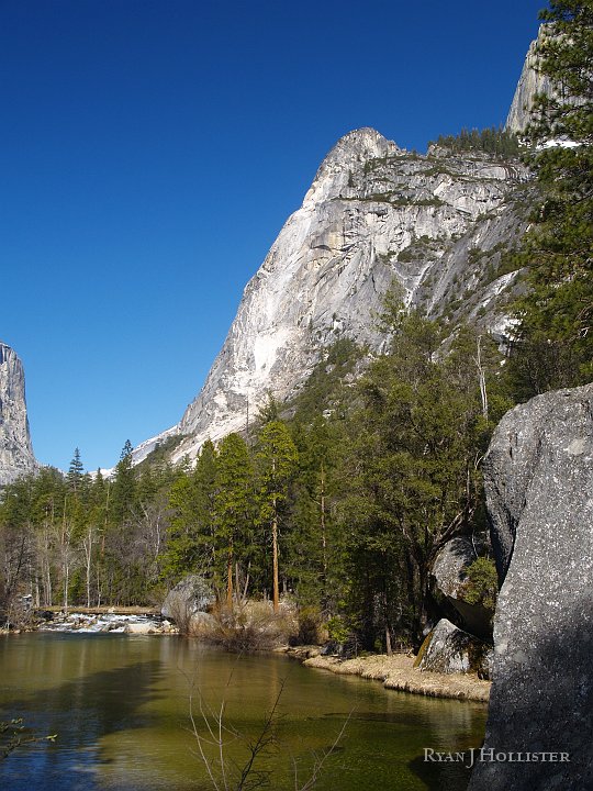 _4047864.JPG - Ahwiyah Point as seen from Mirror Lake.  Note the fresh white scars.