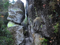 The Bear Gulch trail cuts through some awesome jointing. : Pinnacles National Park