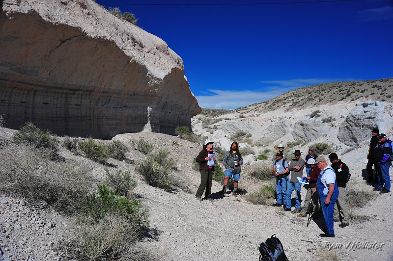 RJH_1985.JPG - The first stop of our trip was along HWY 6 at an old pumice mine. All of the pumice here was ejected from the Long Valley Caldera.