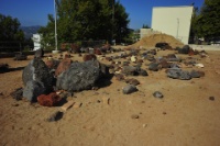 Simulated Mars terrain.