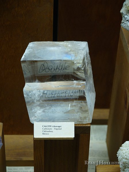 _3147101.JPG - This calcite specimen is demonstrating its abilty to produce double refraction.