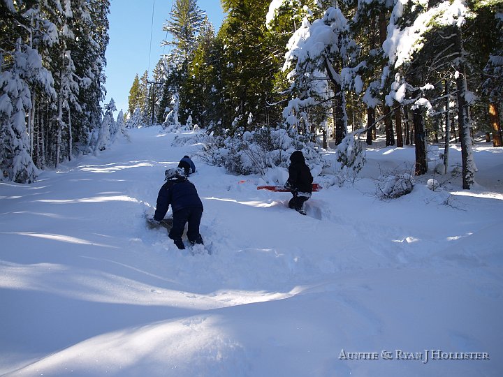 _C276000.JPG - So here's how to start making a sledding chute:  Just plow uphill using whatever you can find.