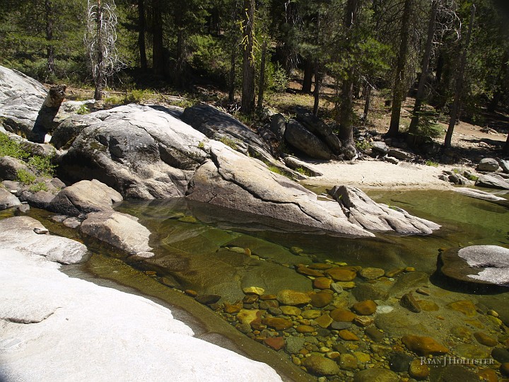 _8104771.JPG - But the Clavey is famous for great "holes" that hold native coastal rainbow trout, a California Heritage Fish that has gone genetically unchanged for thousands of years in the Clavey.