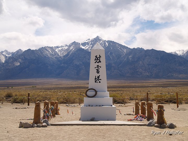 _6059371.JPG - Ansel Adams made this view very famous.  It's the Manzanar cemetary.  Only nine bodies remain here.