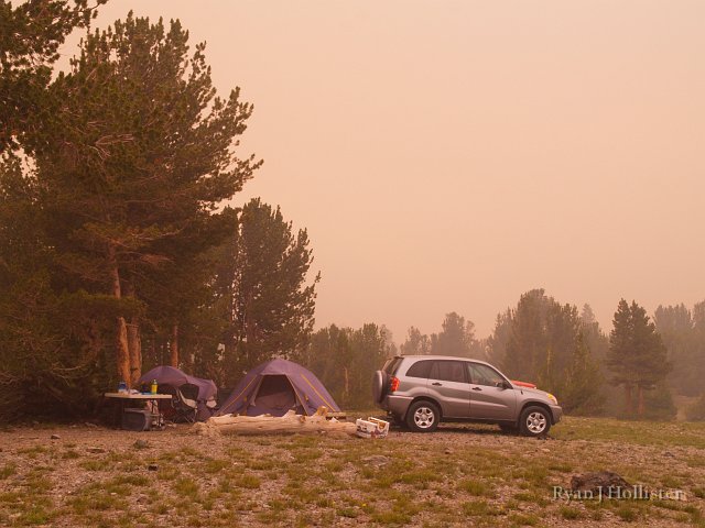 _7264451.JPG - Our camp started to look like it was flanking the fire.