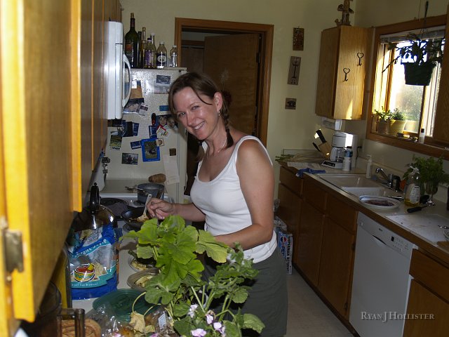 _7163086.JPG - Laura makes some good lunch at Dave & Mary's house in Jackson.