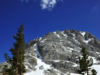 Fletcher Peak from the base of the aptly-named Fletcher Lake.