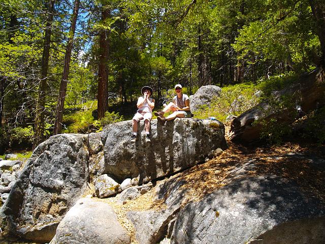 _6012375.JPG - The ladies catch their breath only a mile or so into the trail.