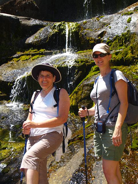 _6012391.JPG - I made these two take their picture next to a much more benign, yet still beautiful little fall.