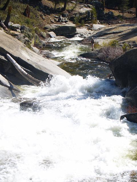 _6012430.JPG - This is the view from teh upper end.  Notice my dad near the top right of the photo still trying to catch his first fish of the day.