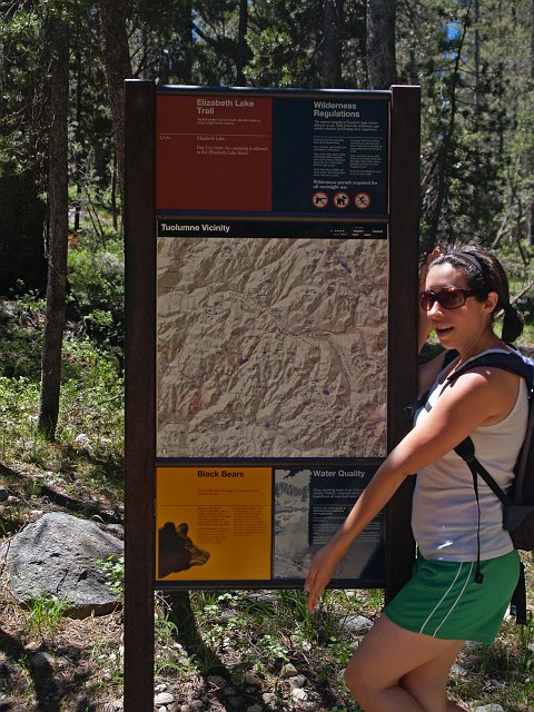 _7053959.JPG - Courntey shows that she's ready to experience the wilderness for the first time!  She even braved the bears.