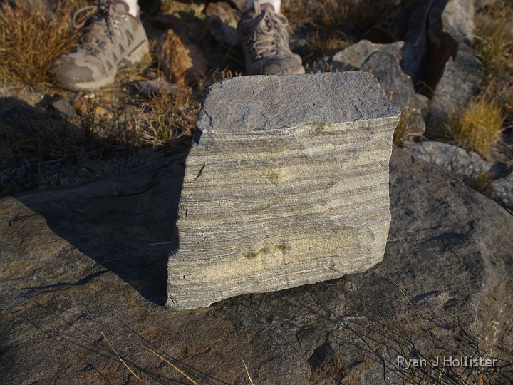 _9064938.JPG - On our way down we found this really nice piece of Gneiss.