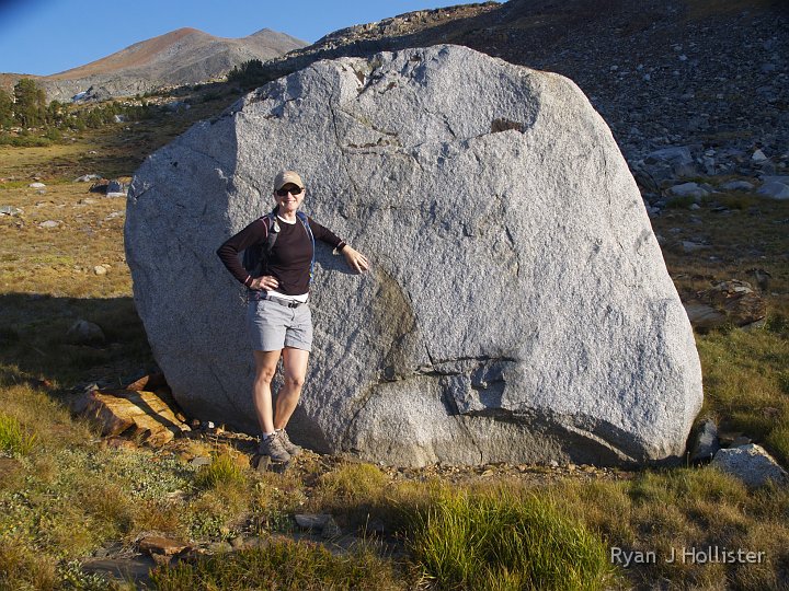 _9064940.JPG - Can you imagine the noice this thing made when it rolled down the cirque?   Holey moley!