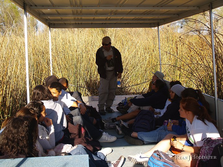 _4027547.JPG - The boat engine was turned-off and the students got to listen to the many sounds of nearby animals.