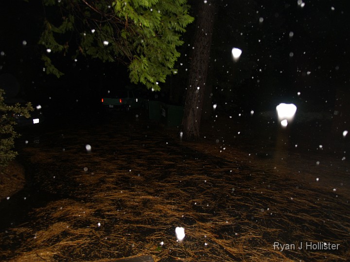 _B085522.JPG - After a few claps of thunder and the cold air finally moving into the area we got some SNOW!