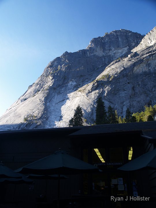 _9225036.JPG - My best guess for the rockfall origin was the white, freshly broken face at the center of the photo.
