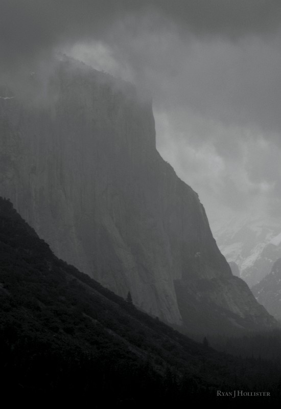 Winter_storm_shrouds_El_Capitan.jpg - Winter's Wrath.  Yosemite National Park, California.  11 X 16