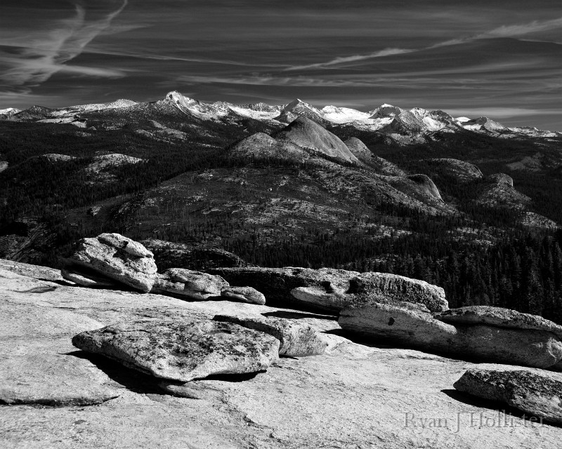 clark_range_BW.jpg - 3 Clark Range as viewed from Sentinel Dome- Yosemite
