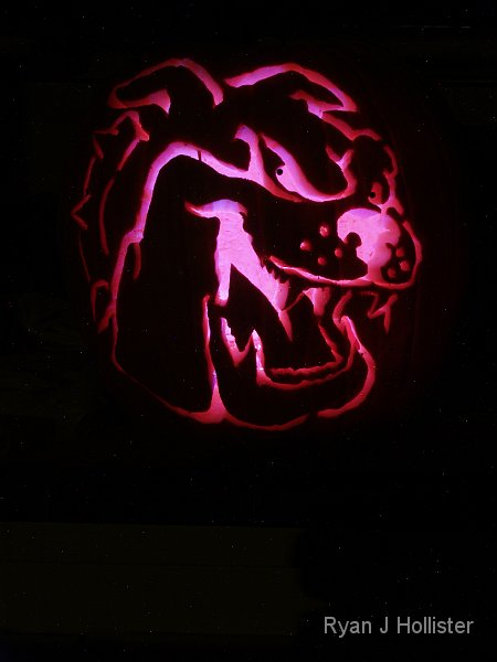 _A305415.JPG - 2008 Bulldog-o-Lantern.  GO DAWGS!